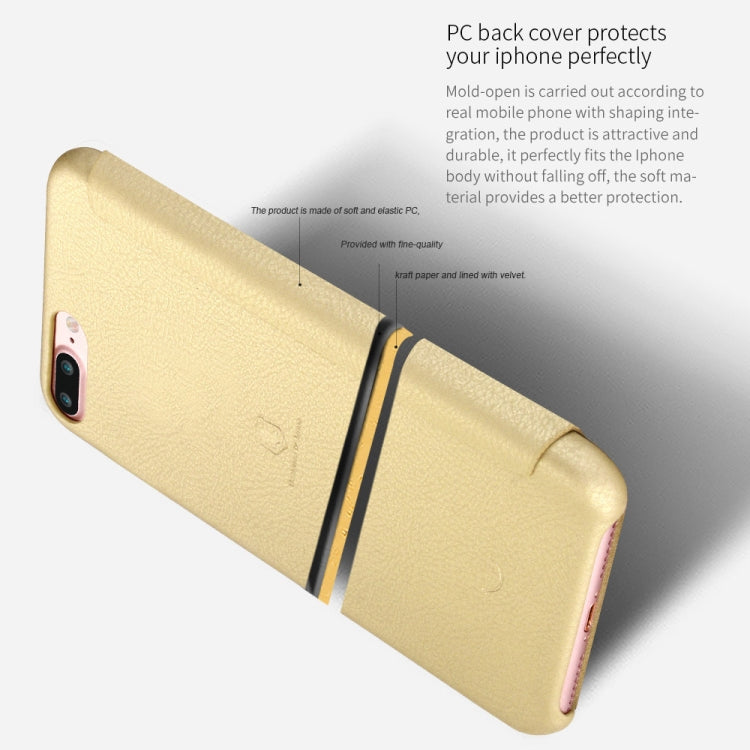 Lenuo for iPhone 8 Plus & 7 Plus   PU+PC Litchi Texture Horizontal Flip Leather Case with Card Slots