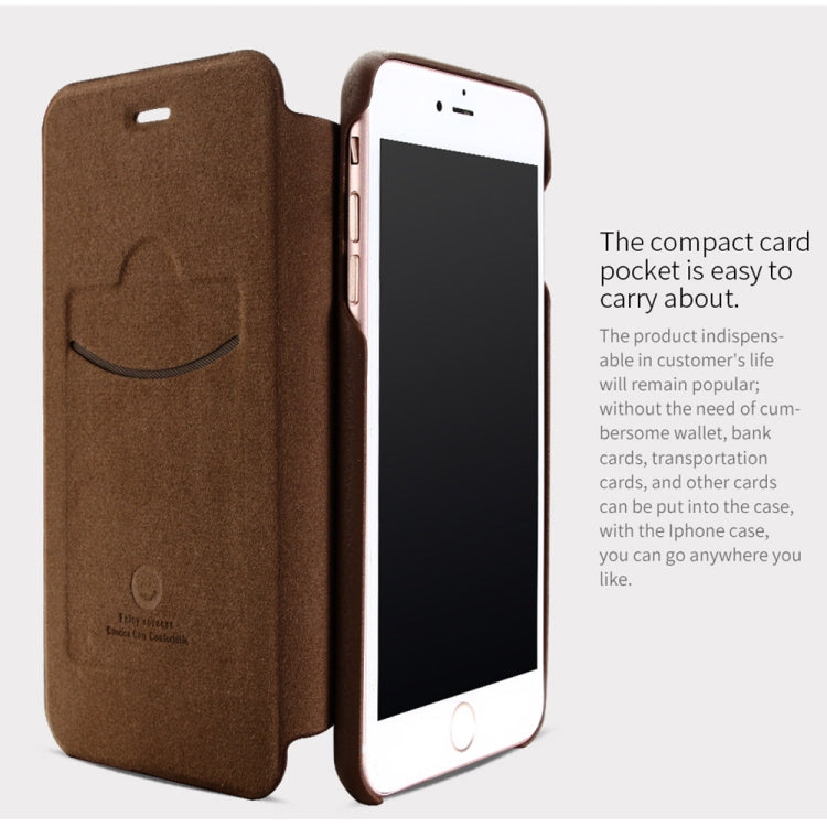 Lenuo for iPhone 8 Plus & 7 Plus   PU+PC Litchi Texture Horizontal Flip Leather Case with Card Slots