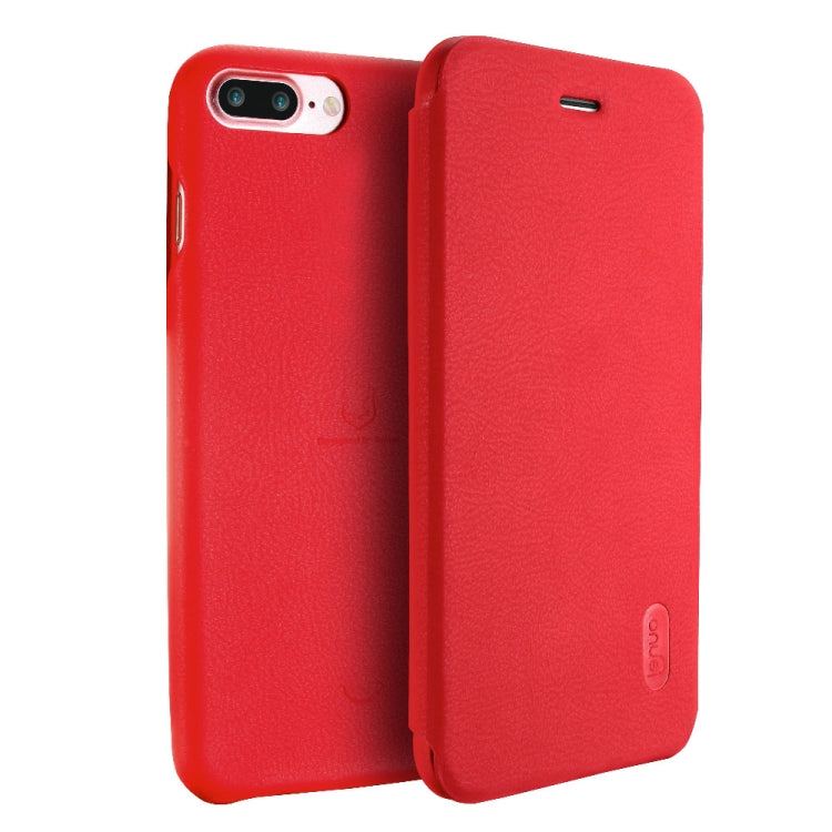 Lenuo for iPhone 8 Plus & 7 Plus   PU+PC Litchi Texture Horizontal Flip Leather Case with Card Slots