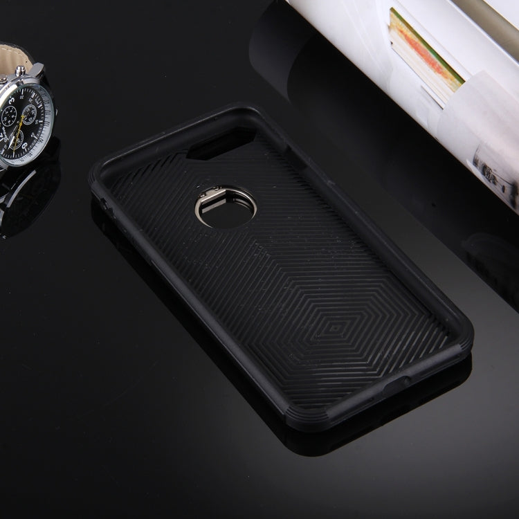 For iPhone 8 Plus & 7 Plus   Anti-Drop Shockproof Dual Layer TPU + PC Protective Case with Hidden Ring Holder