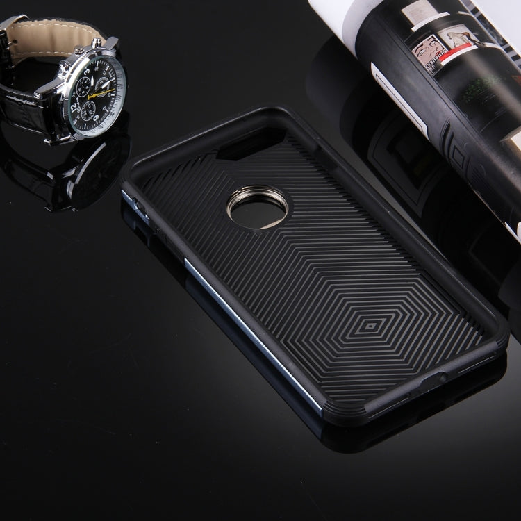 For iPhone 8 Plus & 7 Plus   Anti-Drop Shockproof Dual Layer TPU + PC Protective Case with Hidden Ring Holder
