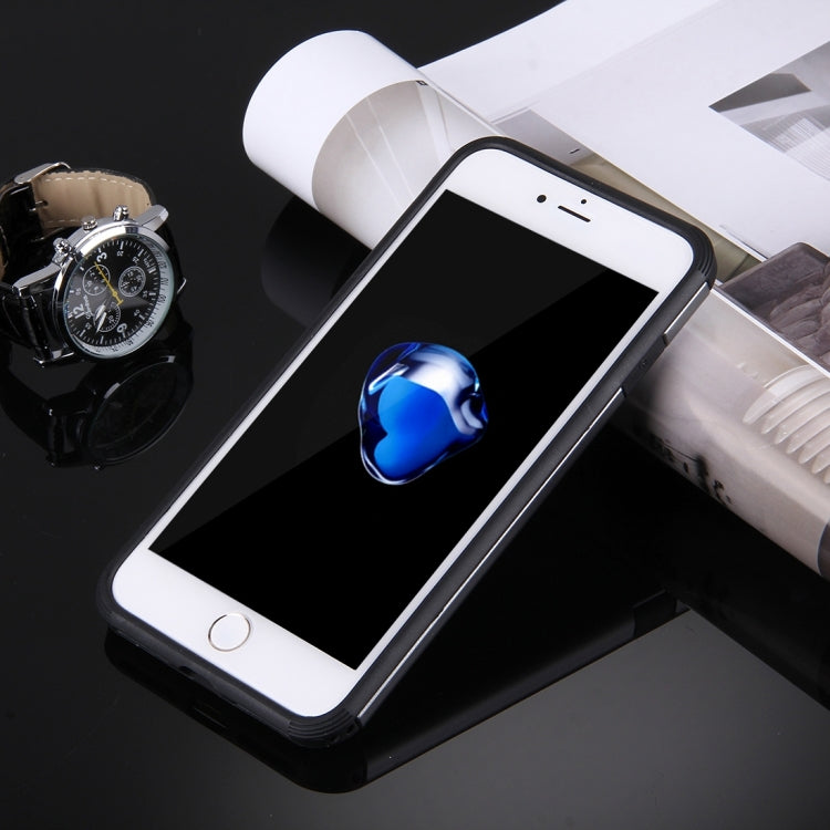 For iPhone 8 Plus & 7 Plus   Anti-Drop Shockproof Dual Layer TPU + PC Protective Case with Hidden Ring Holder