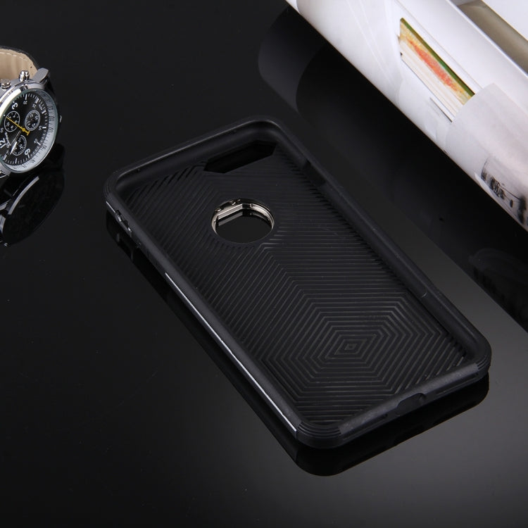 For iPhone 8 Plus & 7 Plus   Anti-Drop Shockproof Dual Layer TPU + PC Protective Case with Hidden Ring Holder
