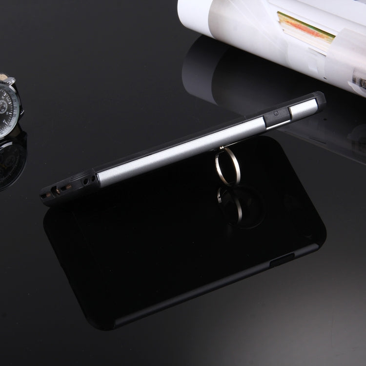 For iPhone 8 Plus & 7 Plus   Anti-Drop Shockproof Dual Layer TPU + PC Protective Case with Hidden Ring Holder