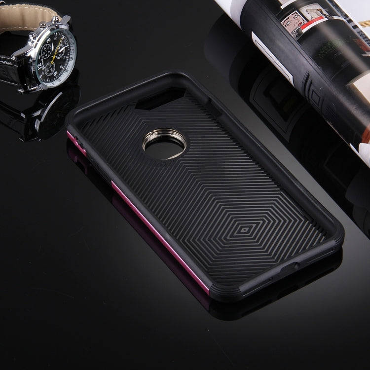 For iPhone 8 Plus & 7 Plus   Anti-Drop Shockproof Dual Layer TPU + PC Protective Case with Hidden Ring Holder