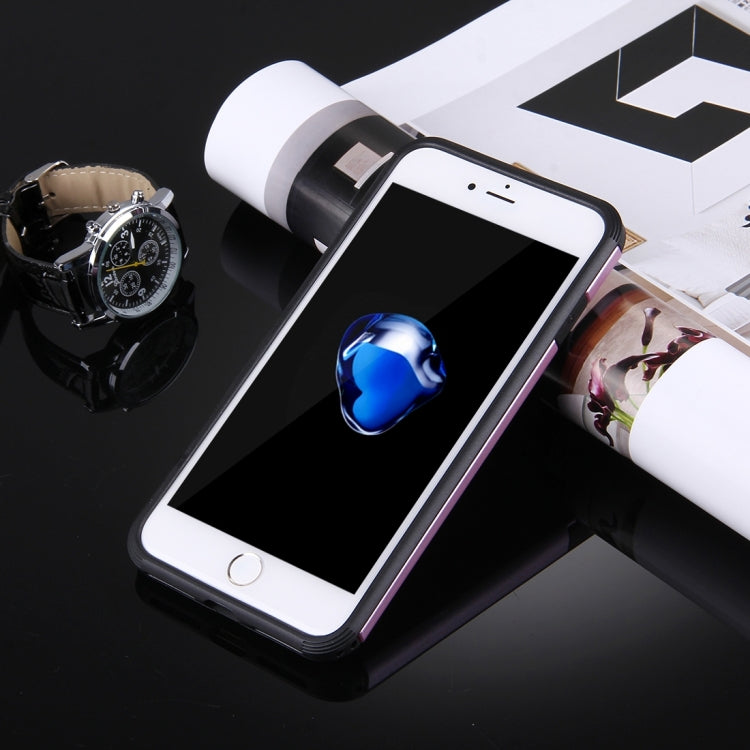 For iPhone 8 Plus & 7 Plus   Anti-Drop Shockproof Dual Layer TPU + PC Protective Case with Hidden Ring Holder
