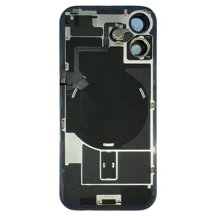 For iPhone 17 Glass Battery Back Cover with Camera Lens Frame