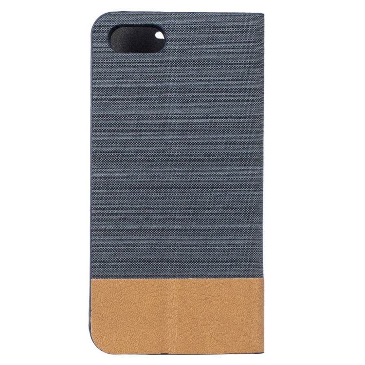For iPhone 8 Plus & 7 Plus   Canvas Pattern PU + TPU Horizontal Flip Leather Case with Holder & Card Slots