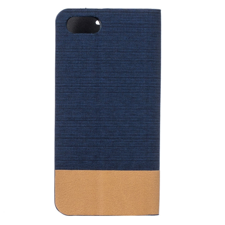 For iPhone 8 Plus & 7 Plus   Canvas Pattern PU + TPU Horizontal Flip Leather Case with Holder & Card Slots