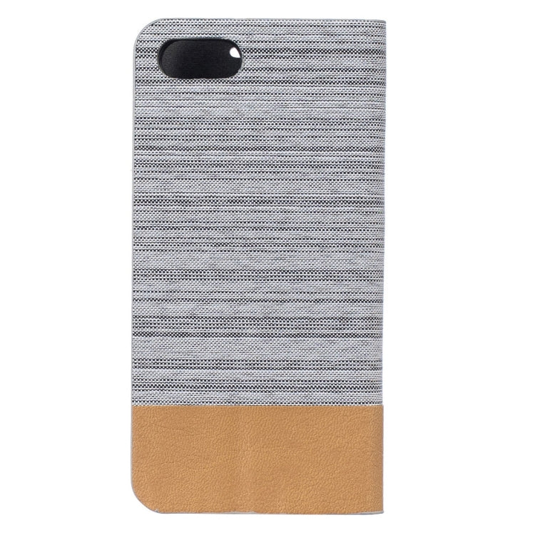 For iPhone 8 Plus & 7 Plus   Canvas Pattern PU + TPU Horizontal Flip Leather Case with Holder & Card Slots