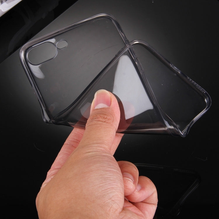 For iPhone 8 Plus & 7 Plus   0.5mm Ultra-thin Dark Color Transparent TPU Protective Case