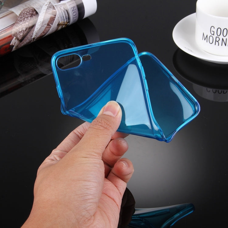 For iPhone 8 Plus & 7 Plus   0.5mm Ultra-thin Dark Color Transparent TPU Protective Case