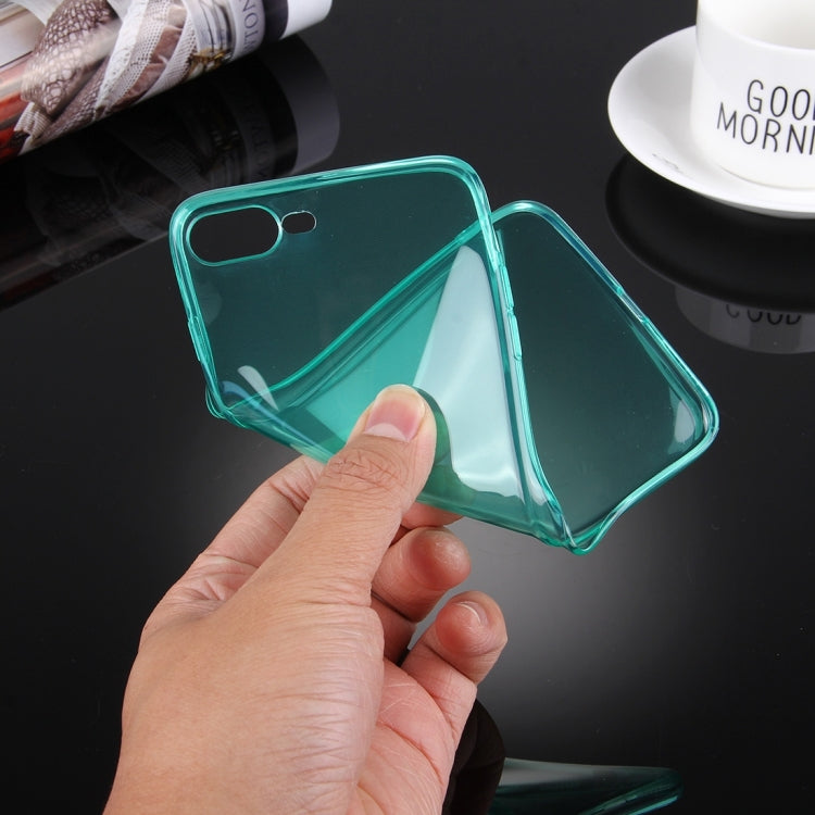 For iPhone 8 Plus & 7 Plus   0.5mm Ultra-thin Dark Color Transparent TPU Protective Case