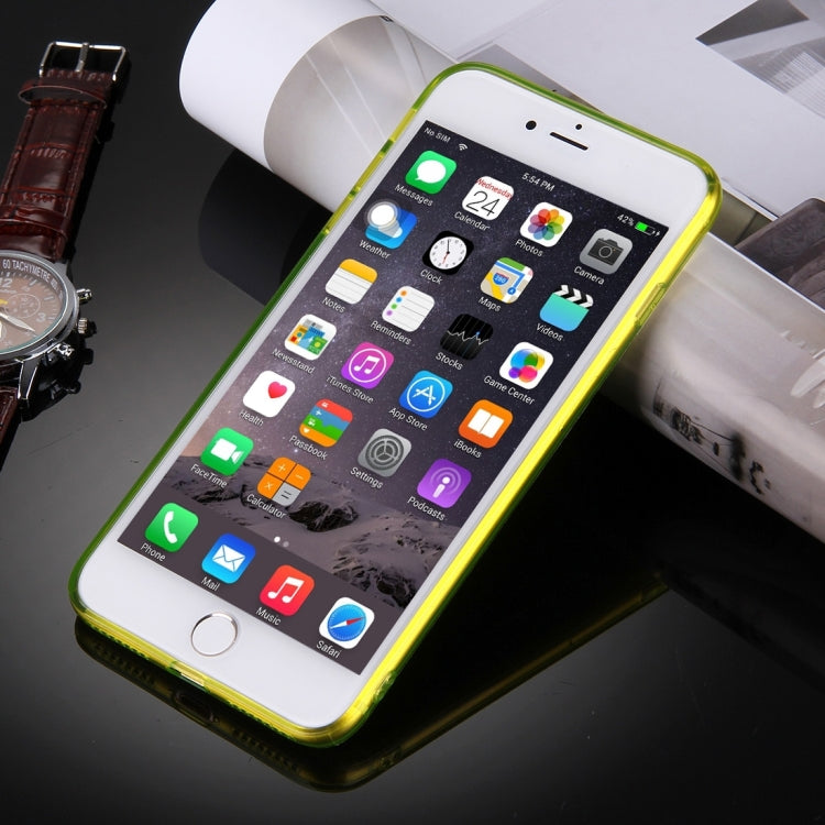 For iPhone 8 Plus & 7 Plus   0.5mm Ultra-thin Dark Color Transparent TPU Protective Case