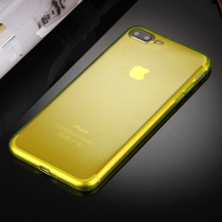 For iPhone 8 Plus & 7 Plus   0.5mm Ultra-thin Dark Color Transparent TPU Protective Case