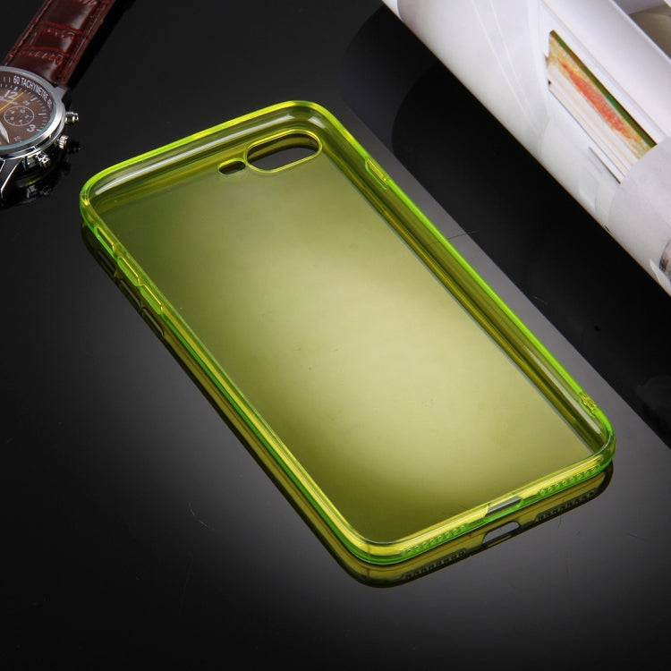 For iPhone 8 Plus & 7 Plus   0.5mm Ultra-thin Dark Color Transparent TPU Protective Case