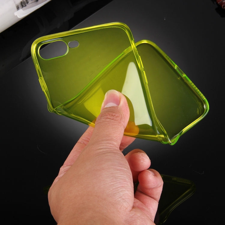 For iPhone 8 Plus & 7 Plus   0.5mm Ultra-thin Dark Color Transparent TPU Protective Case