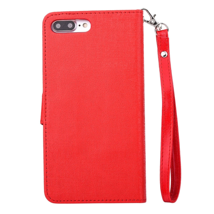 For iPhone 8 Plus & 7 Plus   Oracle Texture Separable Horizontal Flip Leather Case with Card Slots & Wallet & Photo Frame & Lanyard