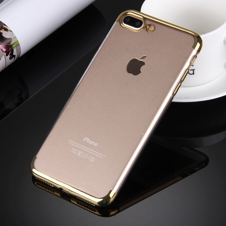 For iPhone 8 Plus & 7 Plus   Electroplating Soft TPU Protective Cover Case