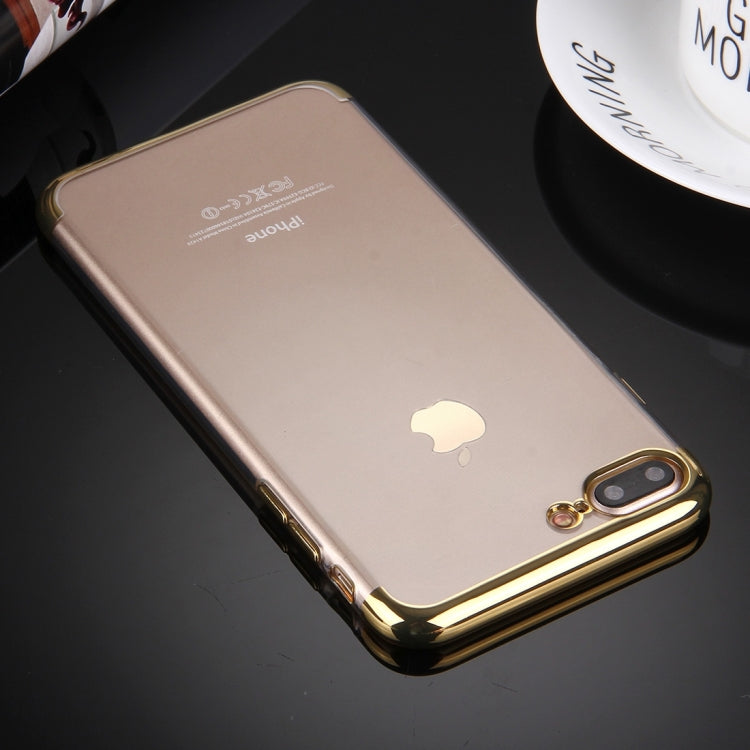 For iPhone 8 Plus & 7 Plus   Electroplating Soft TPU Protective Cover Case