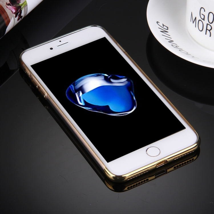 For iPhone 8 Plus & 7 Plus   Electroplating Soft TPU Protective Cover Case