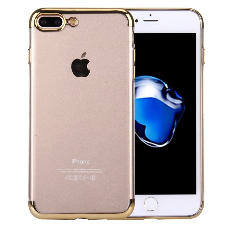 For iPhone 8 Plus & 7 Plus   Electroplating Soft TPU Protective Cover Case