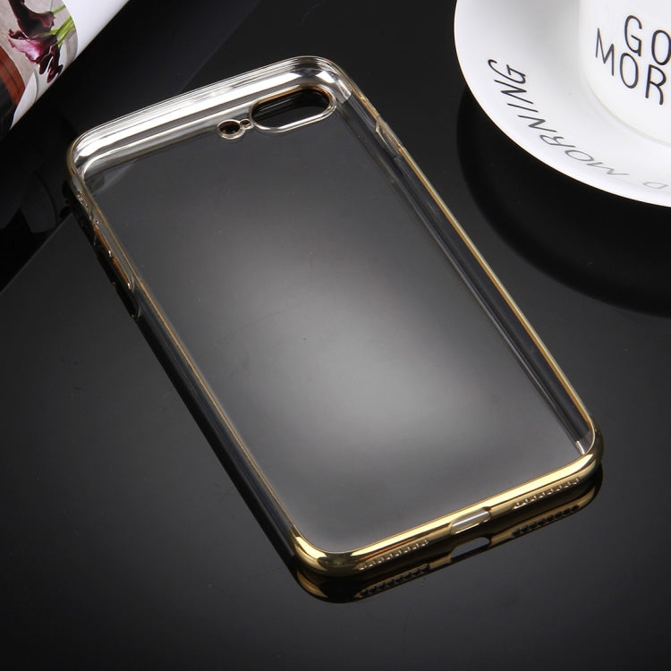 For iPhone 8 Plus & 7 Plus   Electroplating Soft TPU Protective Cover Case