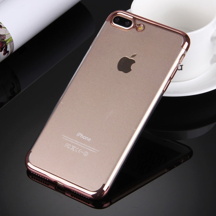 For iPhone 8 Plus & 7 Plus   Electroplating Soft TPU Protective Cover Case