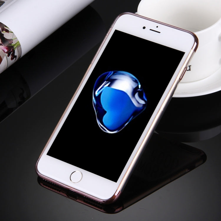 For iPhone 8 Plus & 7 Plus   Electroplating Soft TPU Protective Cover Case