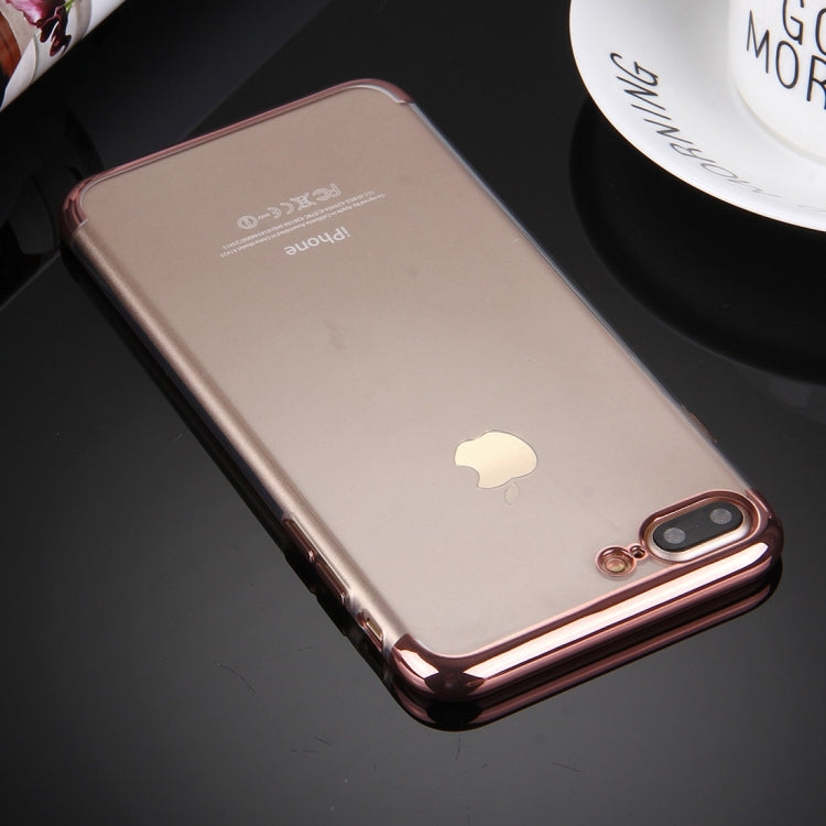 For iPhone 8 Plus & 7 Plus   Electroplating Soft TPU Protective Cover Case