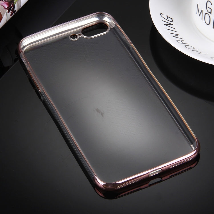 For iPhone 8 Plus & 7 Plus   Electroplating Soft TPU Protective Cover Case