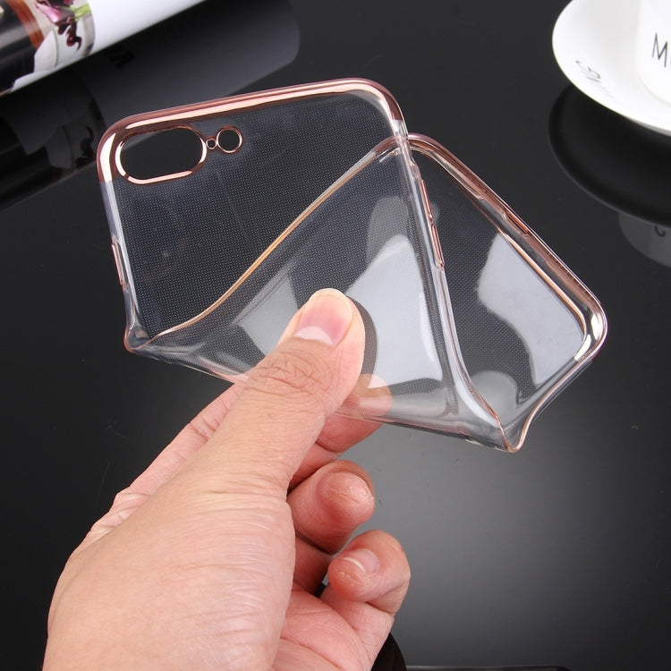 For iPhone 8 Plus & 7 Plus   Electroplating Soft TPU Protective Cover Case