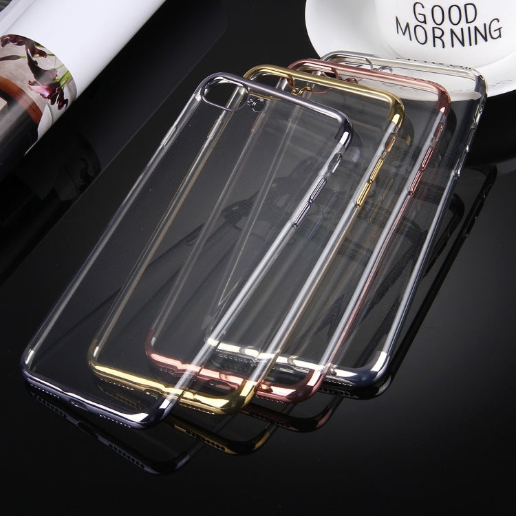 For iPhone 8 Plus & 7 Plus   Electroplating Soft TPU Protective Cover Case