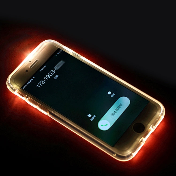ROCK for iPhone 8 Plus & 7 Plus   Slide Slice Design TPU + PC Protective Case with Colour Call LED Lighting Flashing Function