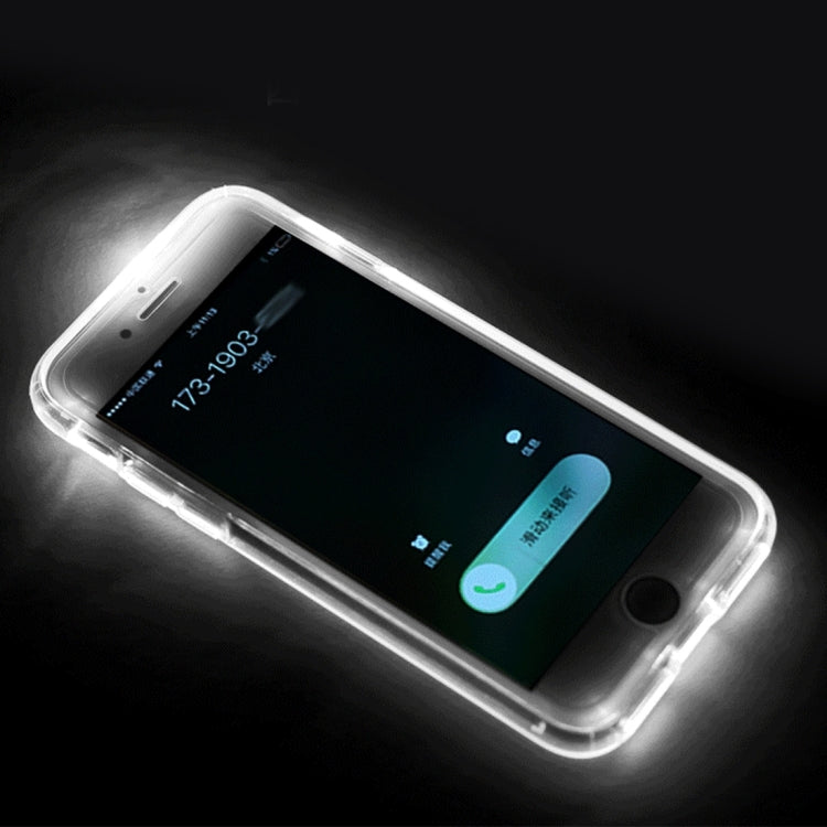 ROCK for iPhone 8 Plus & 7 Plus   Slide Slice Design TPU + PC Protective Case with Colour Call LED Lighting Flashing Function