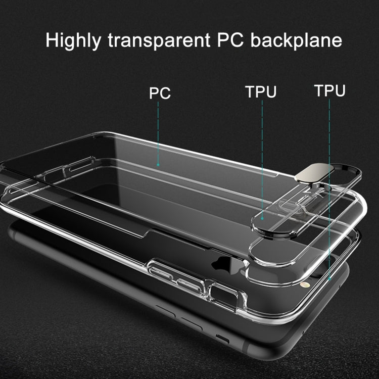 ROCK for iPhone 8 Plus & 7 Plus   Slide Slice Design TPU + PC Protective Case with Colour Call LED Lighting Flashing Function