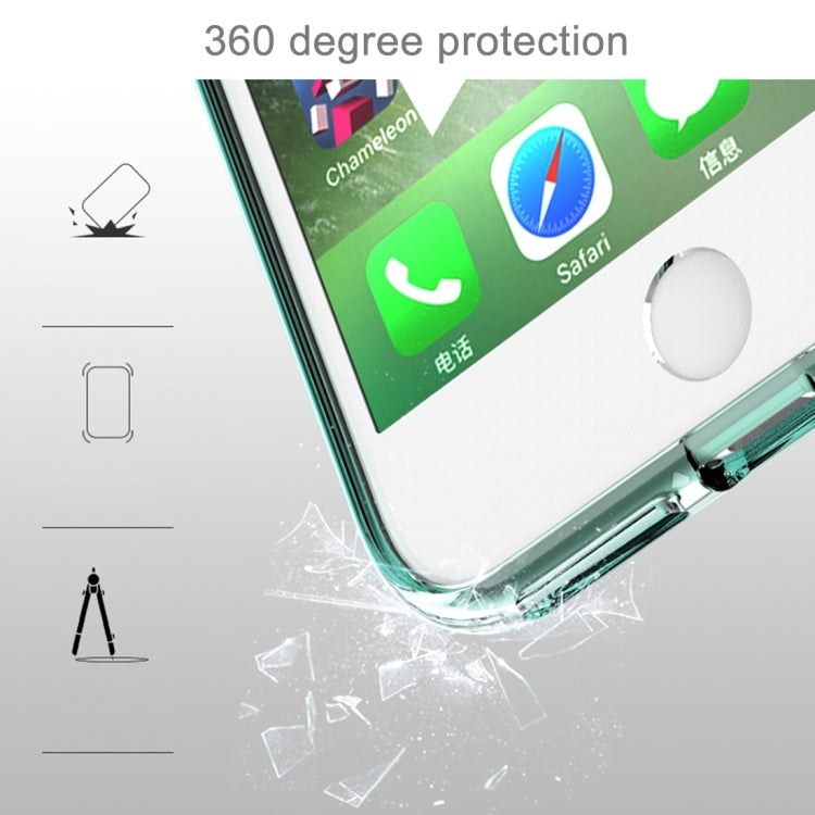 ROCK for iPhone 8 Plus & 7 Plus   Slide Slice Design TPU + PC Protective Case with Colour Call LED Lighting Flashing Function