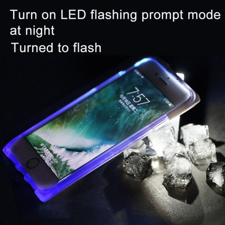 ROCK Crystal Series for iPhone 8 Plus & 7 Plus   Fashion Perfume Bottle Shape TPU + PC Protective Case with Sling Hole & Call LED Lighting Flashing Function