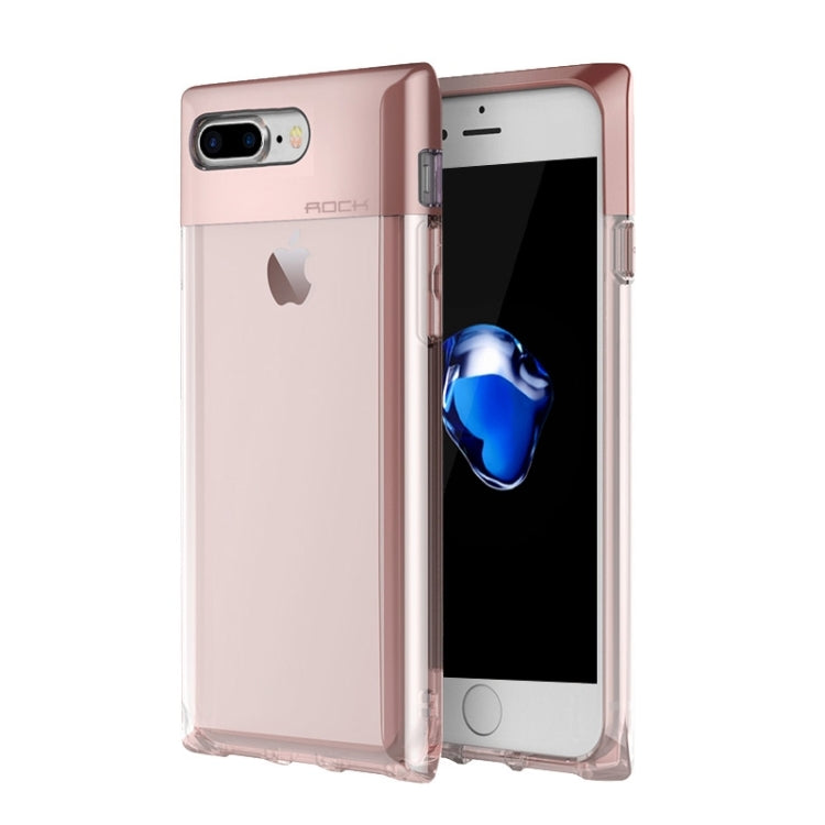 ROCK Crystal Series for iPhone 8 Plus & 7 Plus   Fashion Perfume Bottle Shape TPU + PC Protective Case with Sling Hole & Call LED Lighting Flashing Function