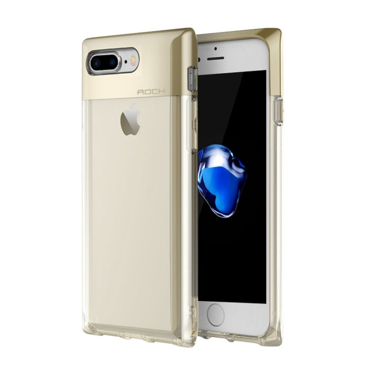 ROCK Crystal Series for iPhone 8 Plus & 7 Plus   Fashion Perfume Bottle Shape TPU + PC Protective Case with Sling Hole & Call LED Lighting Flashing Function