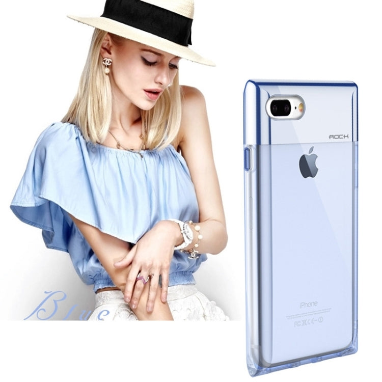 ROCK Crystal Series for iPhone 8 Plus & 7 Plus   Fashion Perfume Bottle Shape TPU + PC Protective Case with Sling Hole & Call LED Lighting Flashing Function