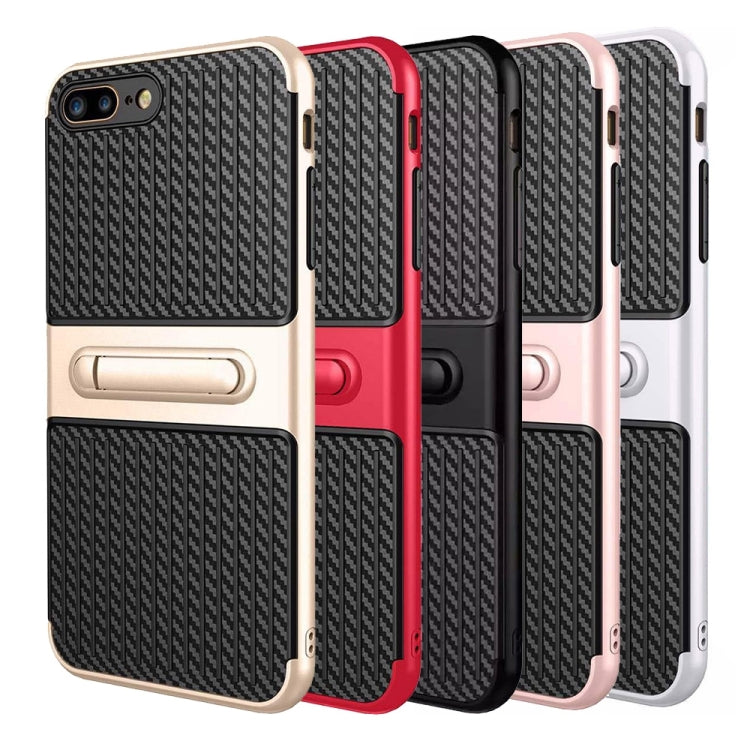 For iPhone 8 Plus & 7 Plus   Trunk Shape TPUï¼‹ABS Oil Spout Craft Combination Protective Case with Holder