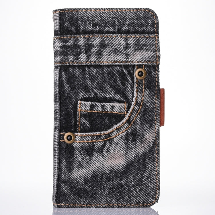 For iPhone 8 Plus & 7 Plus   Denim Cloth Texture Horizontal Flip Leather Case with Holder & Card Slots & Wallet