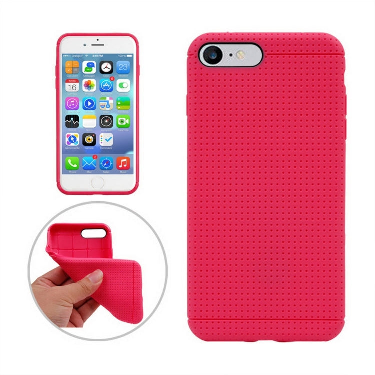 For iPhone 8 Plus & 7 Plus   Honeycomb Texture Soft TPU Protective Case