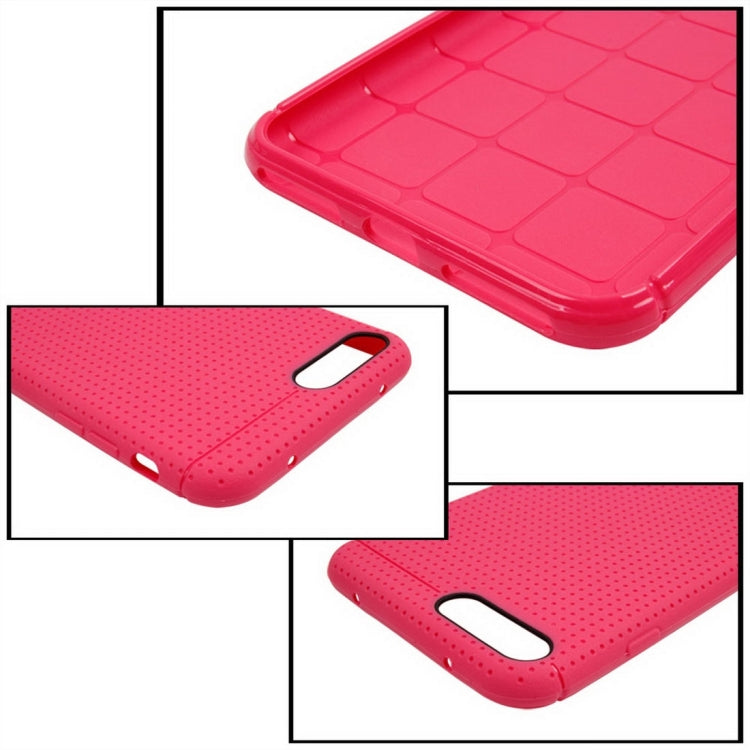 For iPhone 8 Plus & 7 Plus   Honeycomb Texture Soft TPU Protective Case