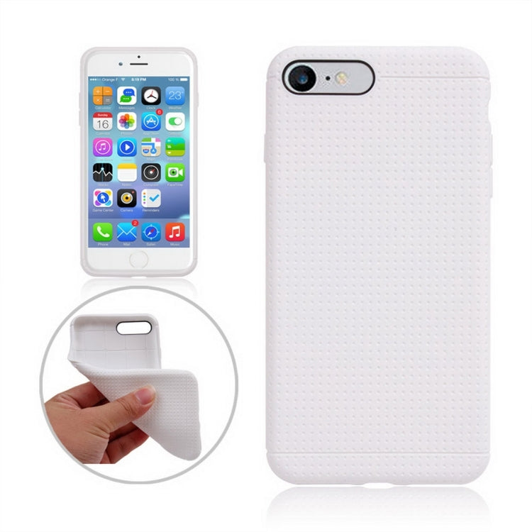 For iPhone 8 Plus & 7 Plus   Honeycomb Texture Soft TPU Protective Case
