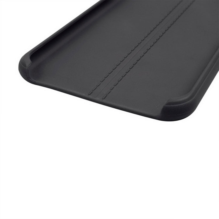 For iPhone 8 Plus & 7 Plus   Central Double Line Smooth Surface Soft TPU Protective Case