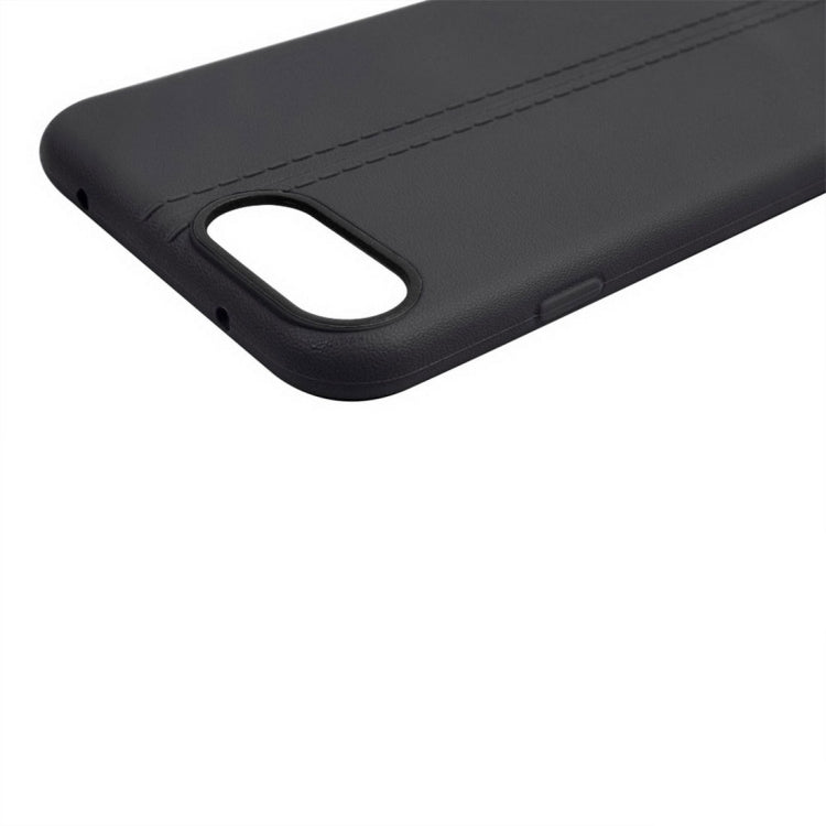 For iPhone 8 Plus & 7 Plus   Central Double Line Smooth Surface Soft TPU Protective Case