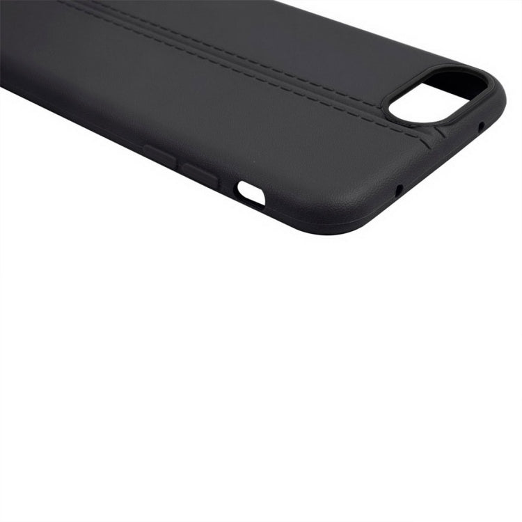 For iPhone 8 Plus & 7 Plus   Central Double Line Smooth Surface Soft TPU Protective Case