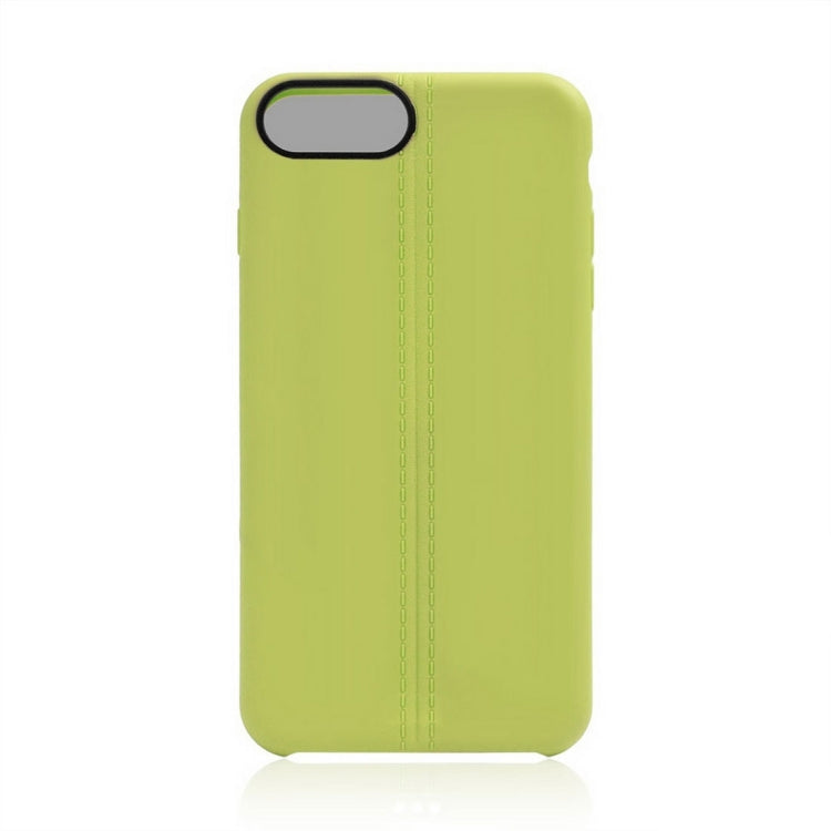 For iPhone 8 Plus & 7 Plus   Central Double Line Smooth Surface Soft TPU Protective Case